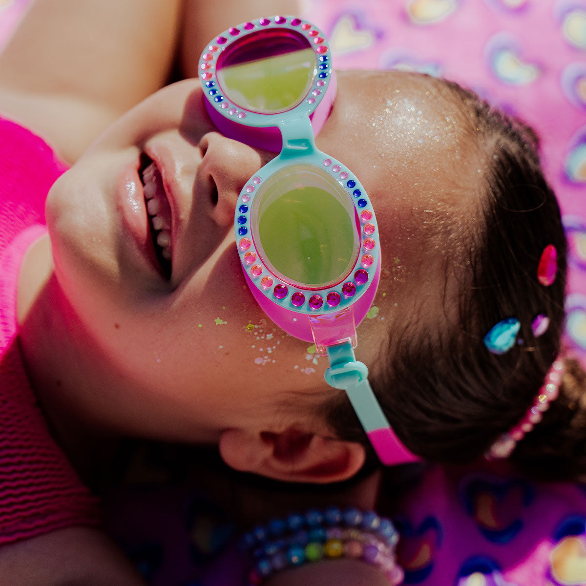 Borealis Blue Aurora Swim Goggles