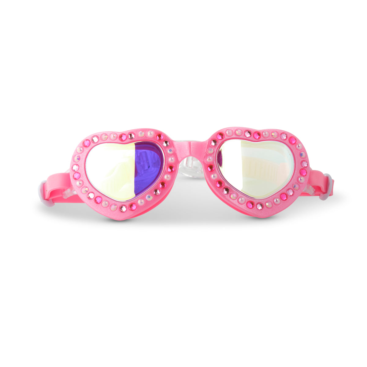 Pink Lace Beautiful Bows Girl Swimming Goggles