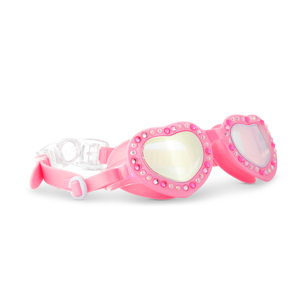 Pink Lace Beautiful Bows Girl Swimming Goggles
