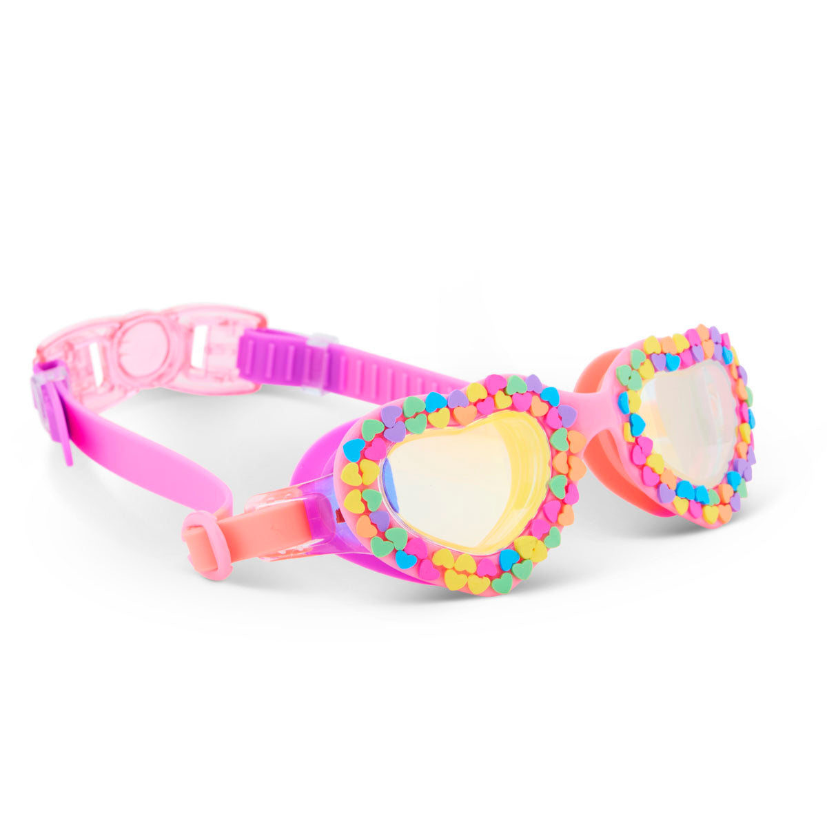 Be True Pink Candy Heart Swimming Goggles