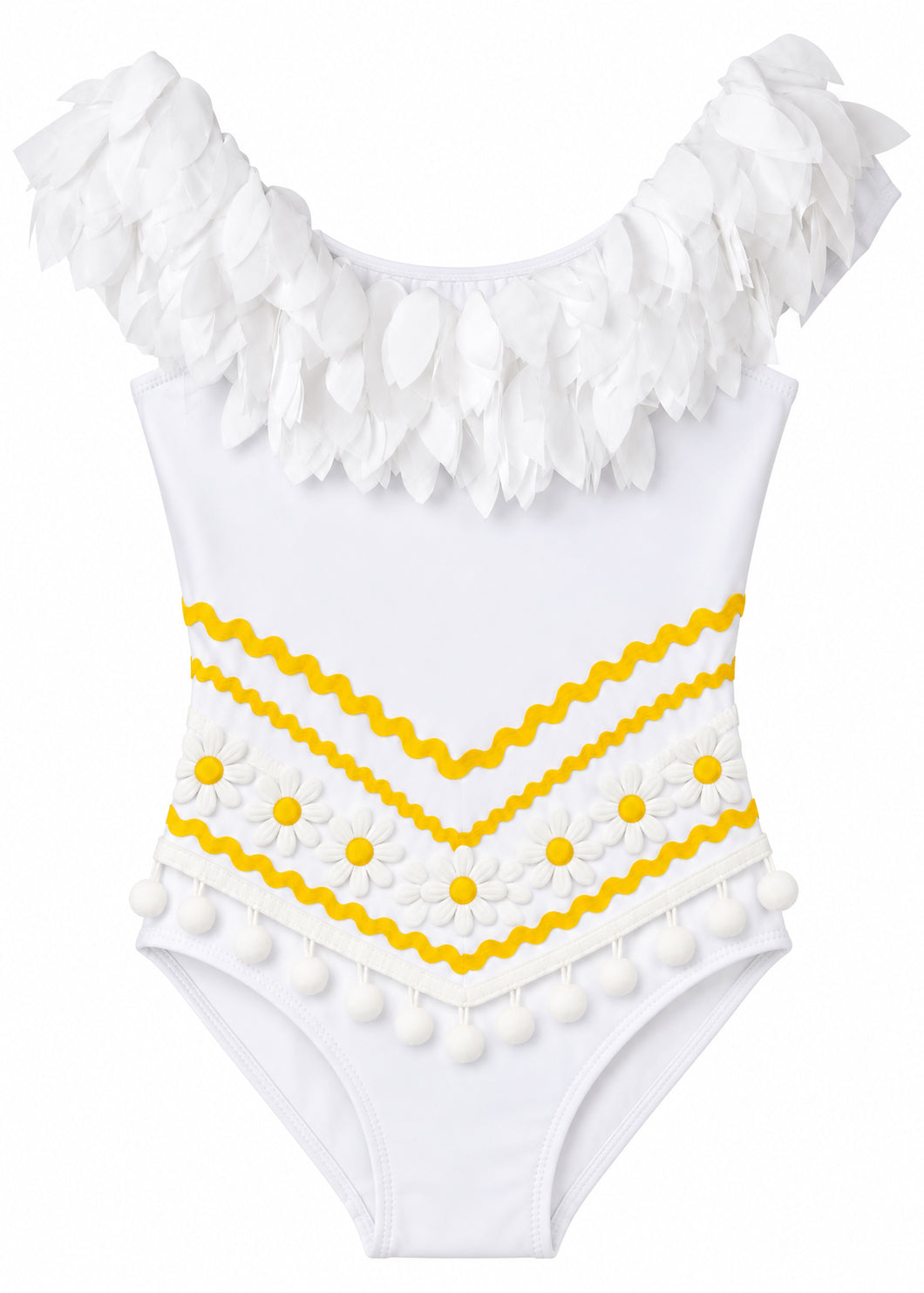 Petal & Daisy White Swimsuit