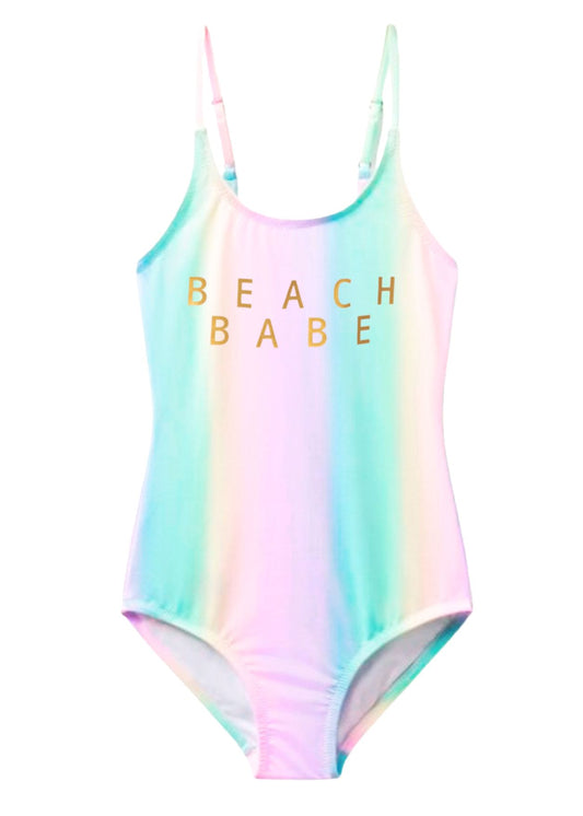 beautiful rainbow swimsuit for girls
