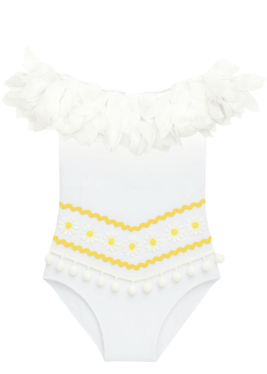 beautiful white bathing suit for girls