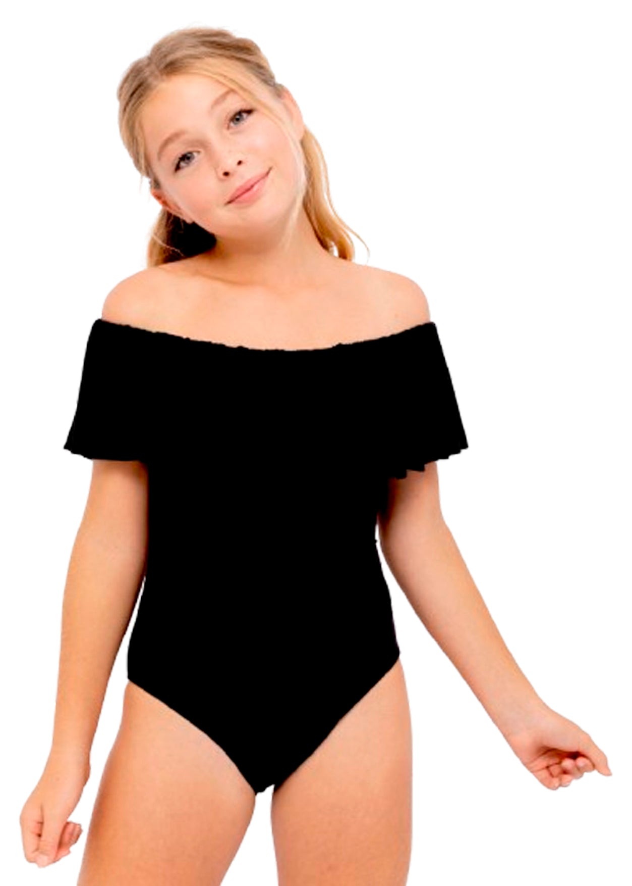 black swimsuit for girls