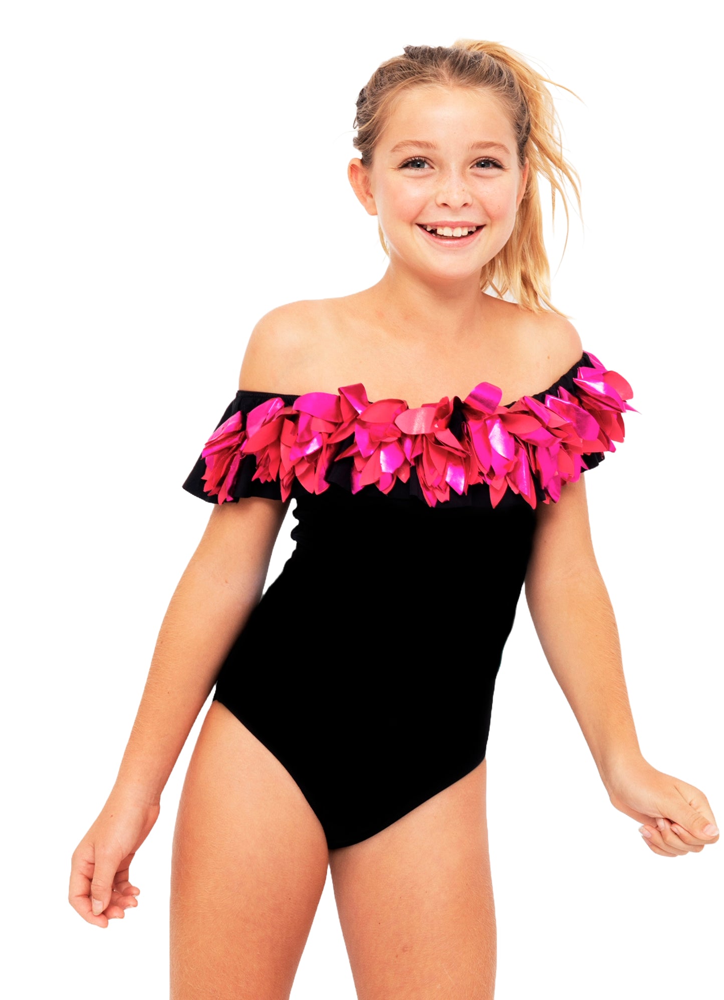 black swimsuit for girls, black bathing suit for girls