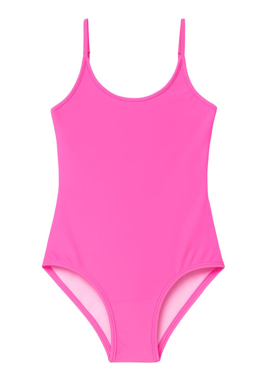 chic neon pink swimwear for girls