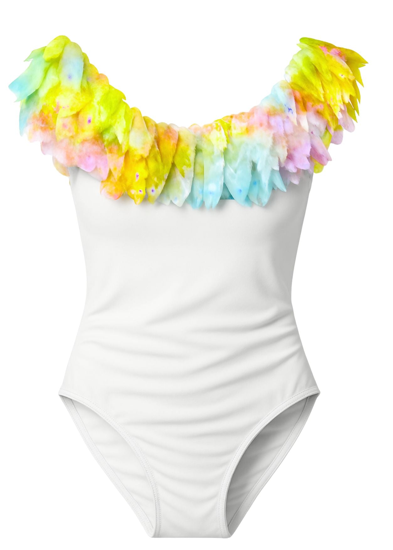 white swimwear for girls
