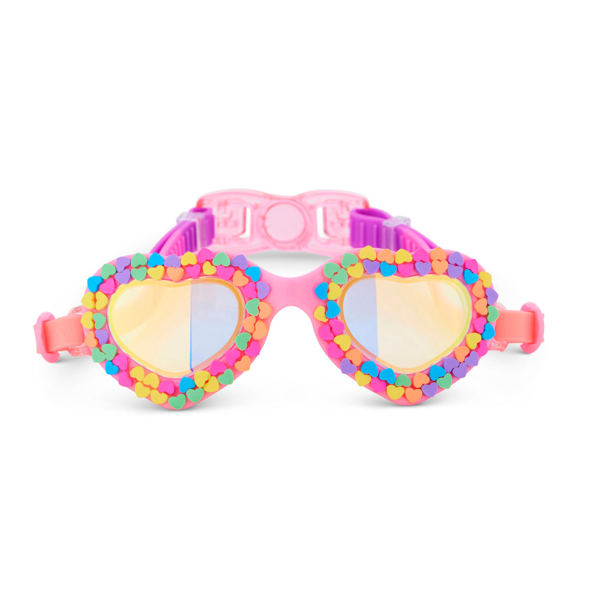 colorful swimming goggles girl