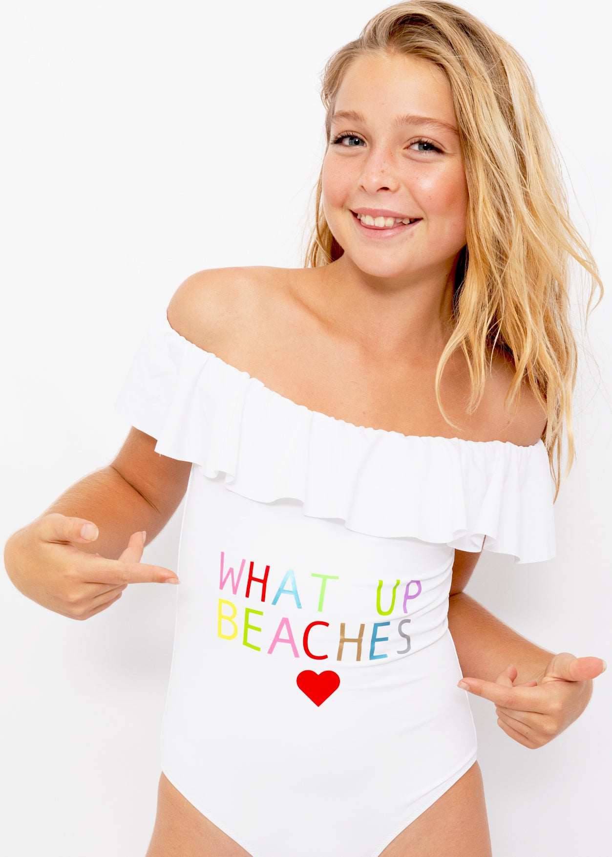 cool white bathing suit for girls