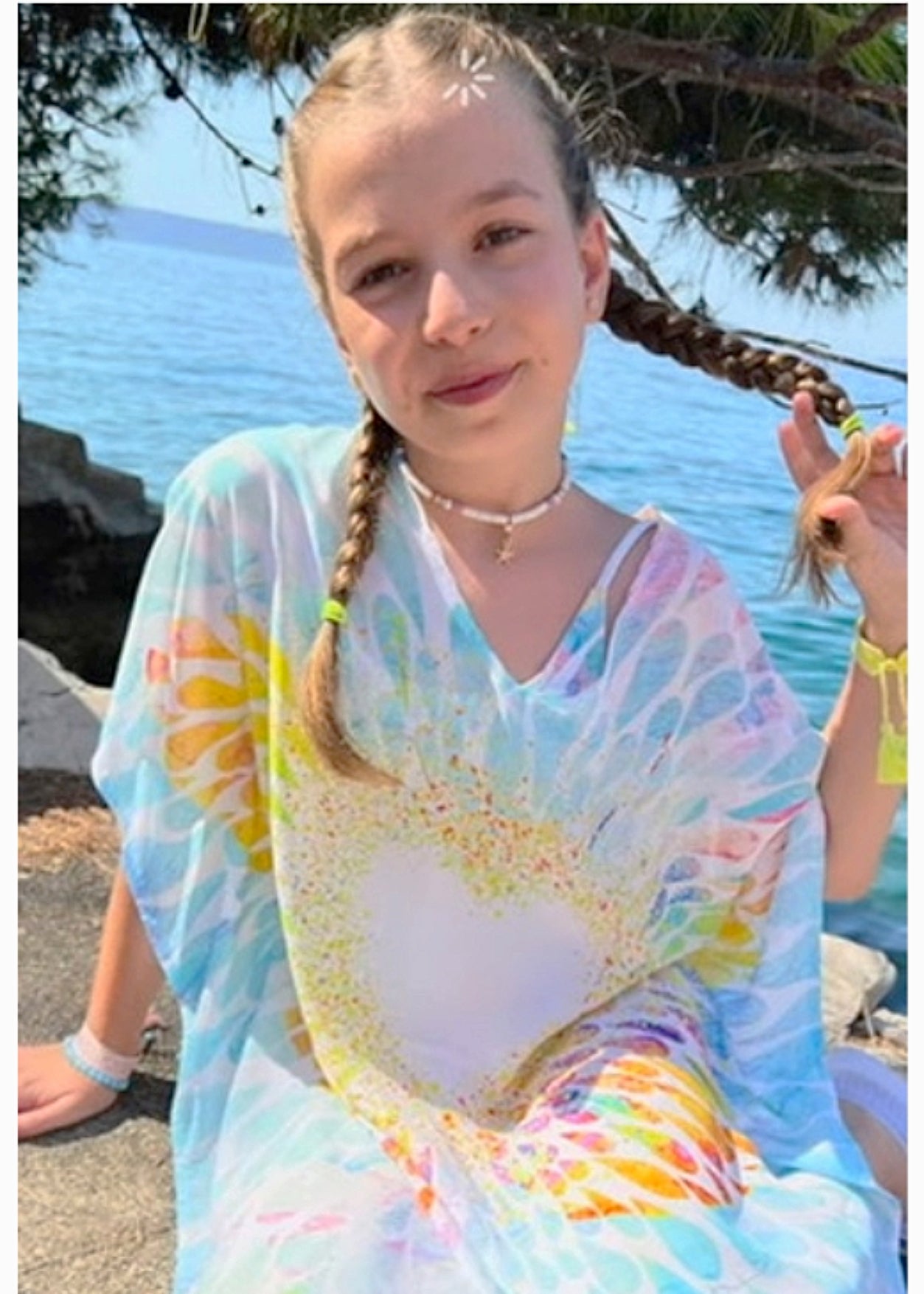 cute colorful beach cover-up for girls