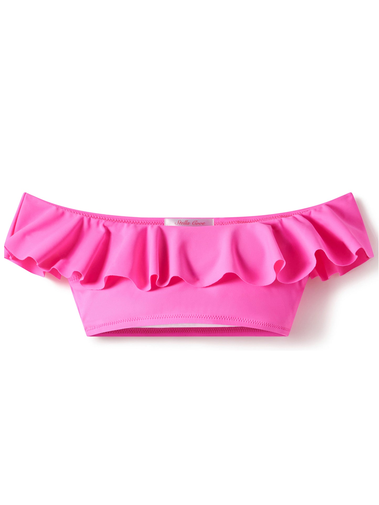 cute hot pink bikini top for girls