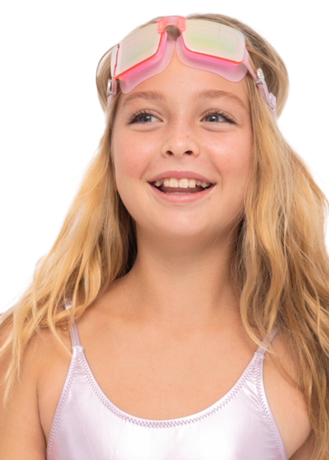 cute pink childrens_swim_goggles