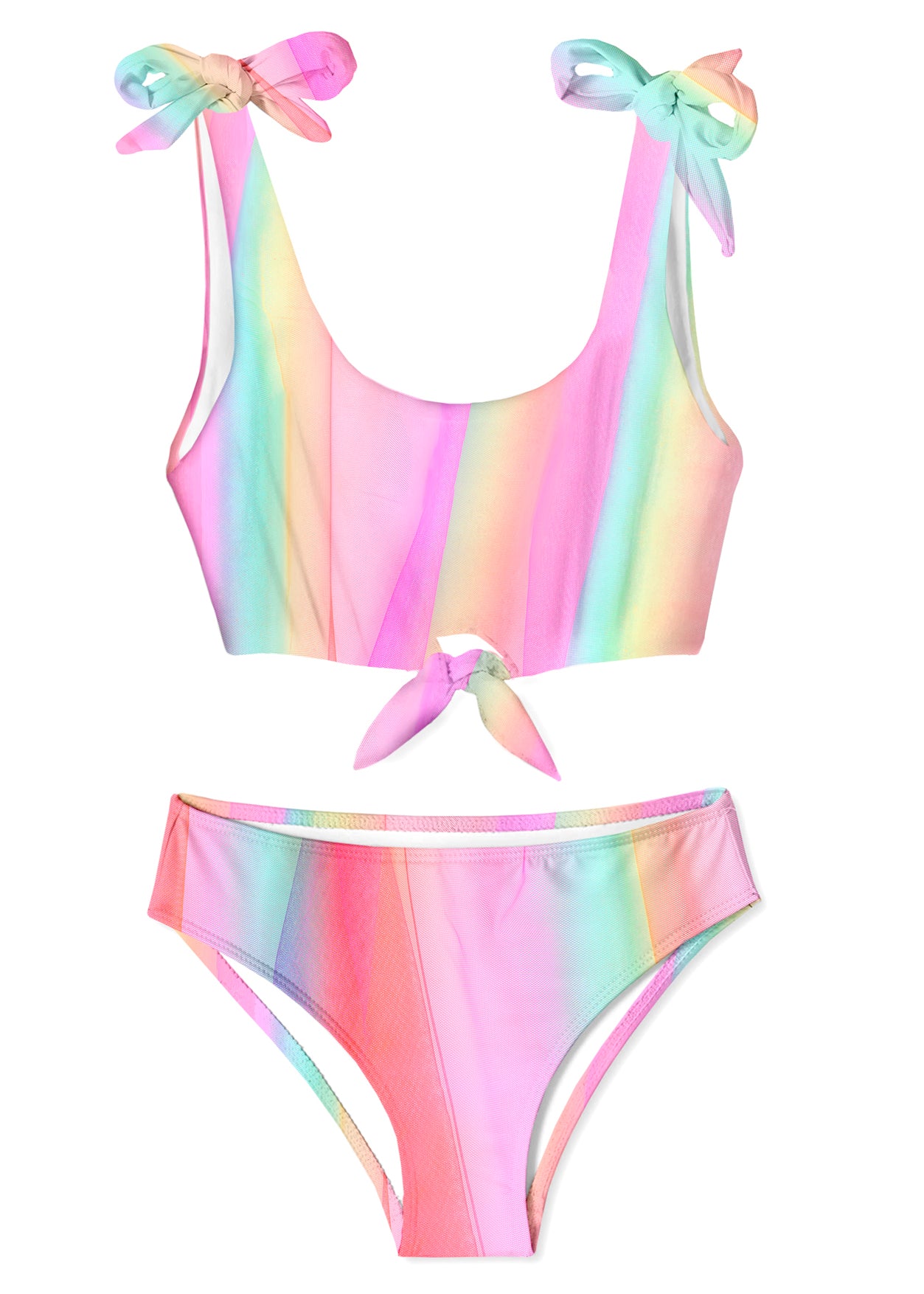 cute rainbow bikini for girls