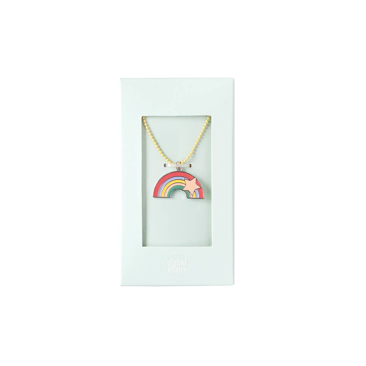 cute rainbow necklace beach jewelry for girls