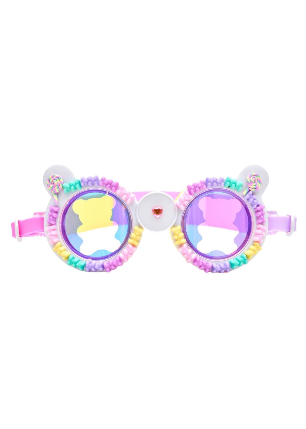 rainbow swimming goggles for girls