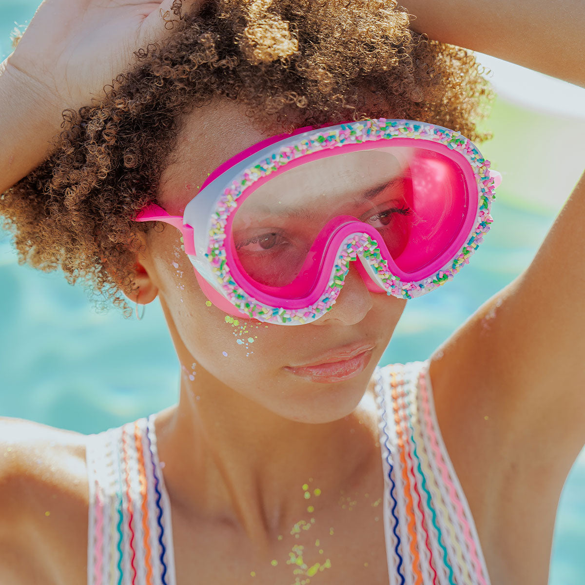 cute sweet swimming goggles for girls