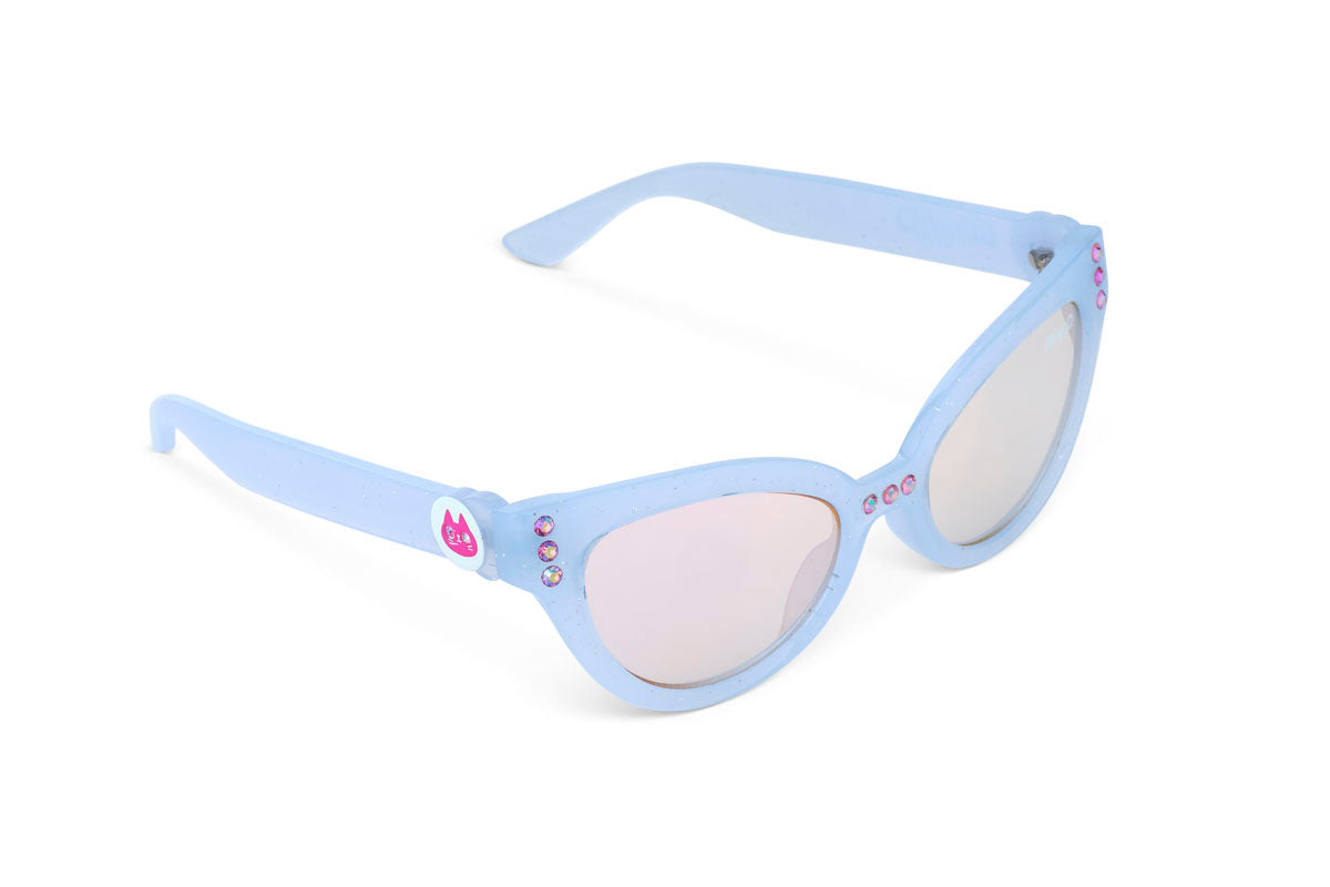 girl sunglasses in blue