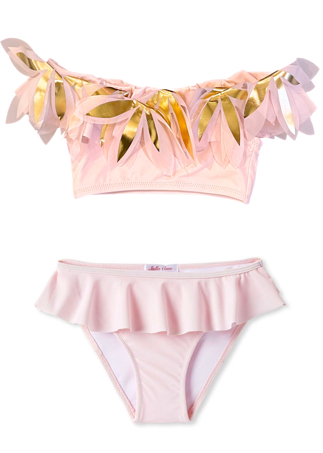 Pink Bikini with Pink & Gold Petal
