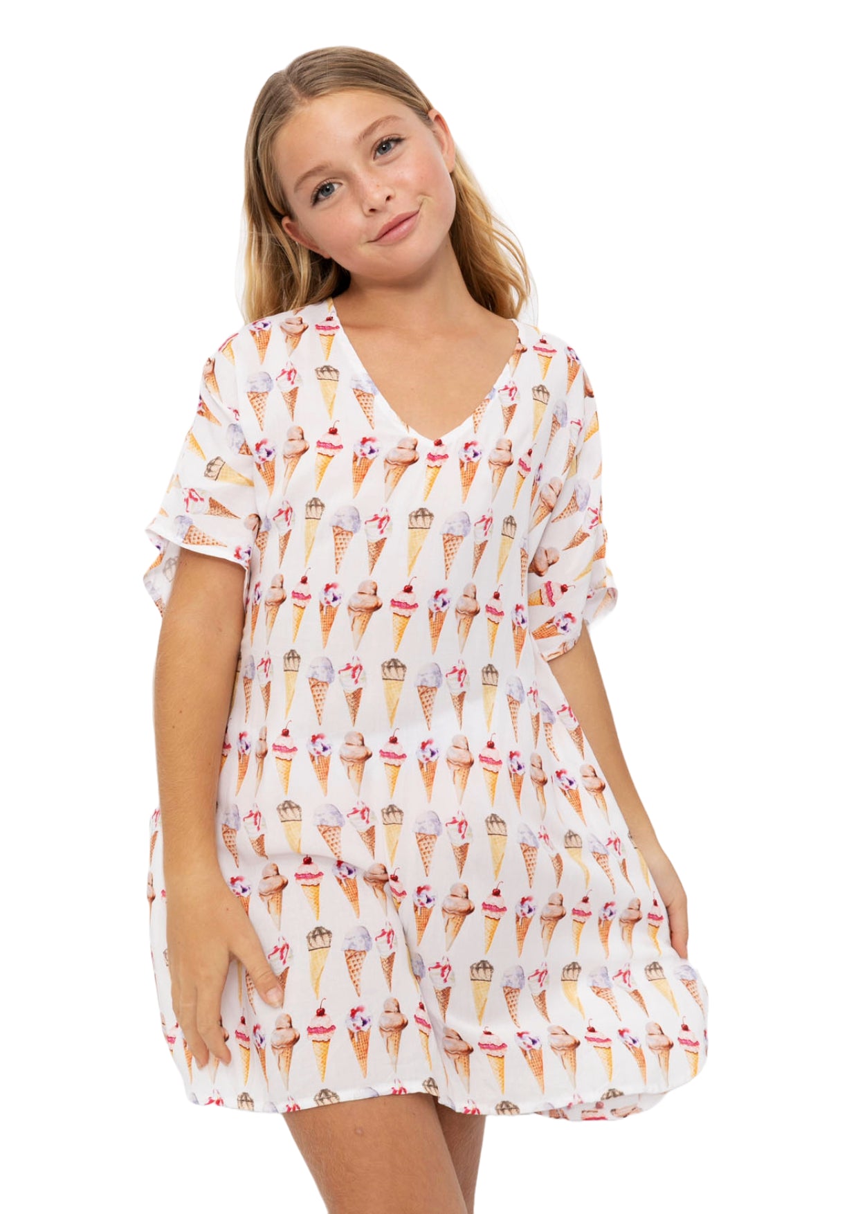 ice cream beach cover up for girl
