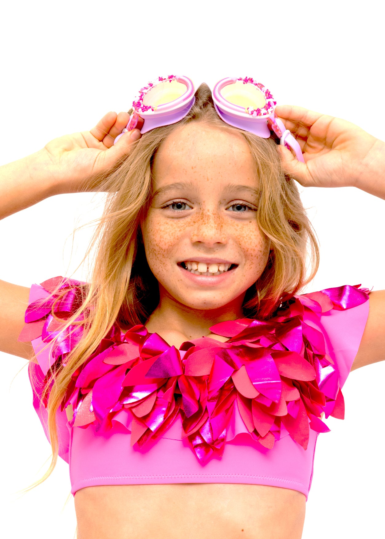 pink swimming goggles for girl