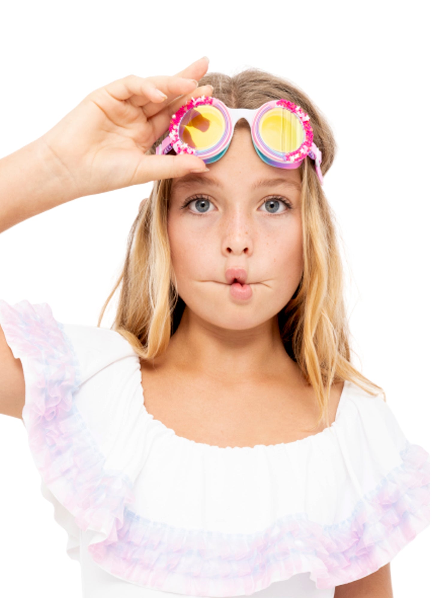 pink swimming goggles for girl