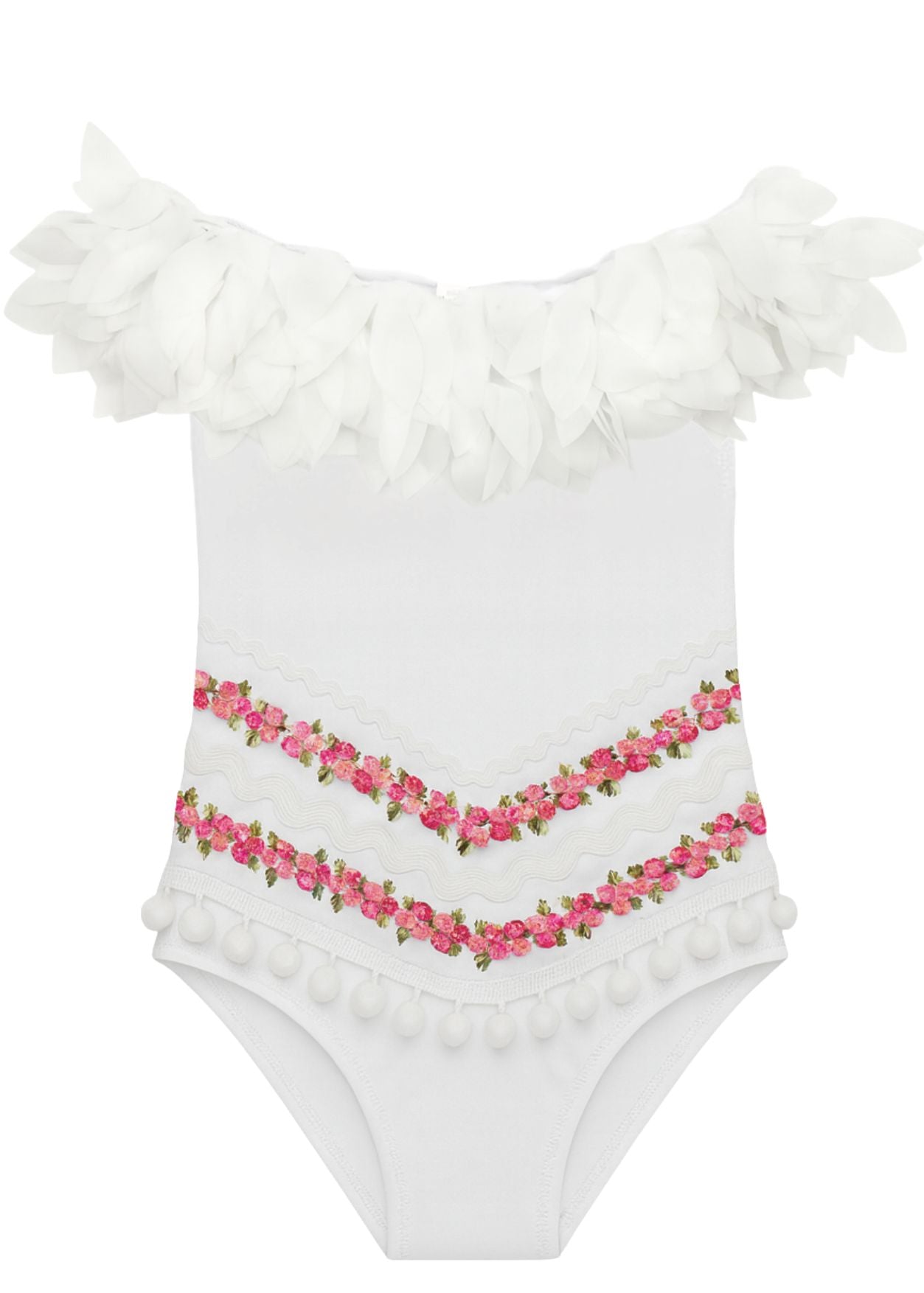 pretty white swimwear for girls