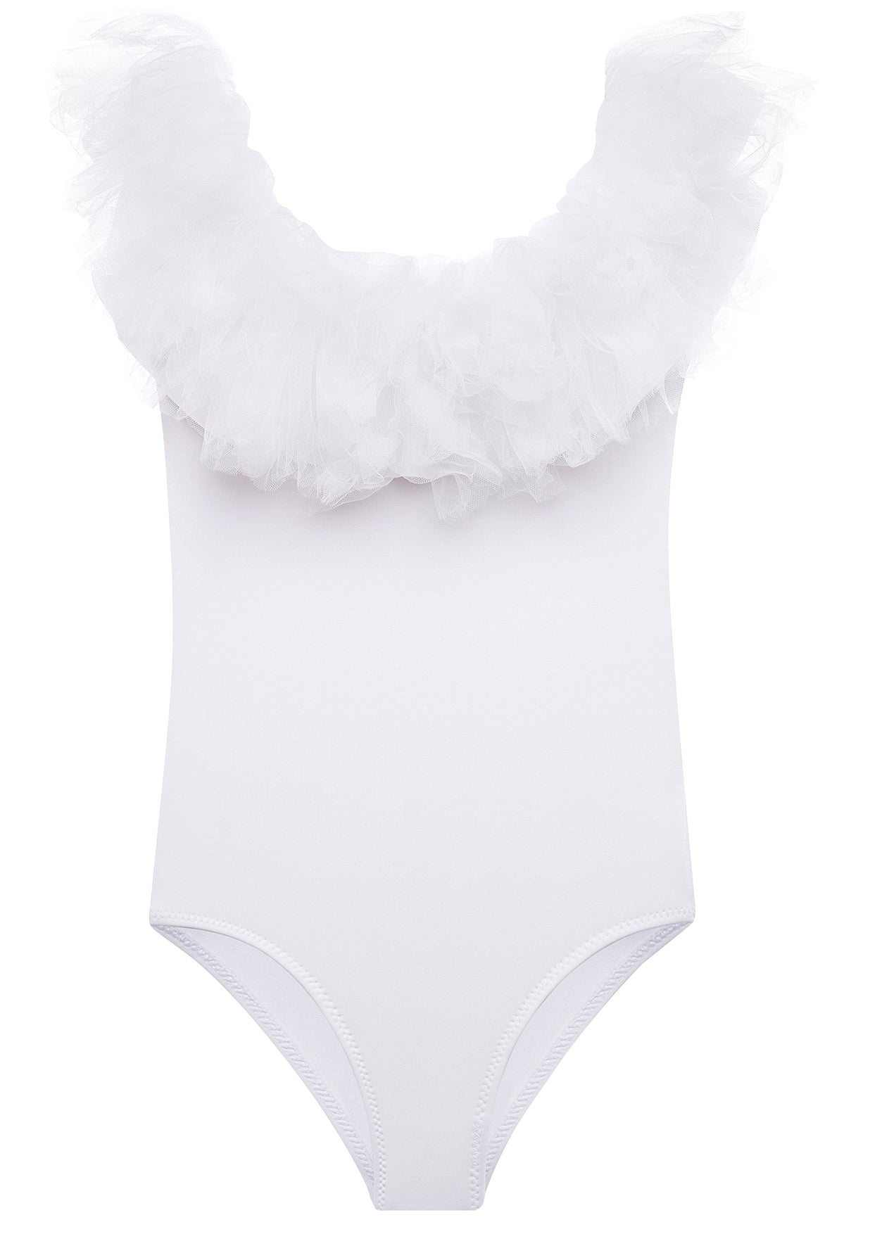 white swimwear for girls