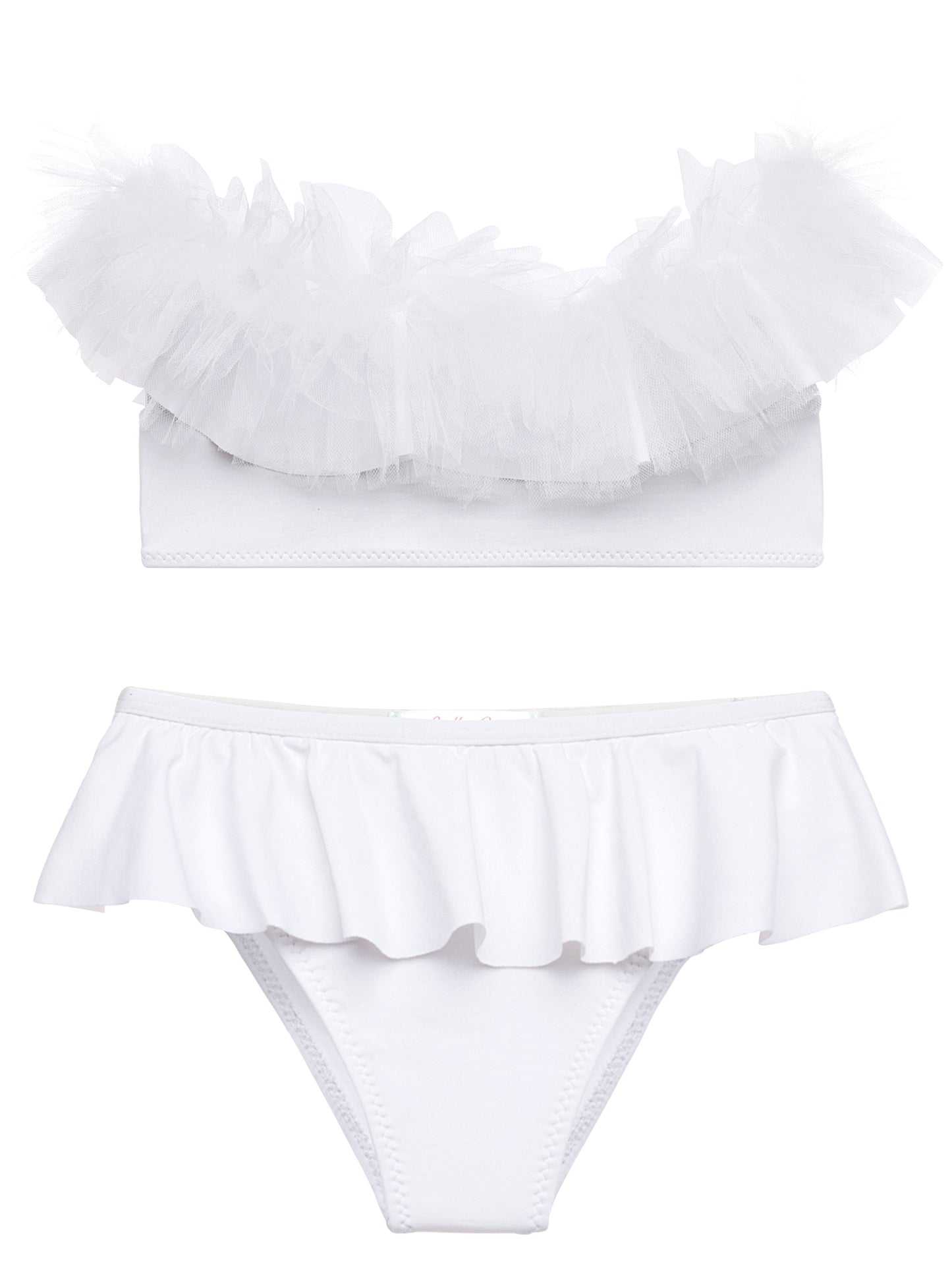 white swimwear for girls