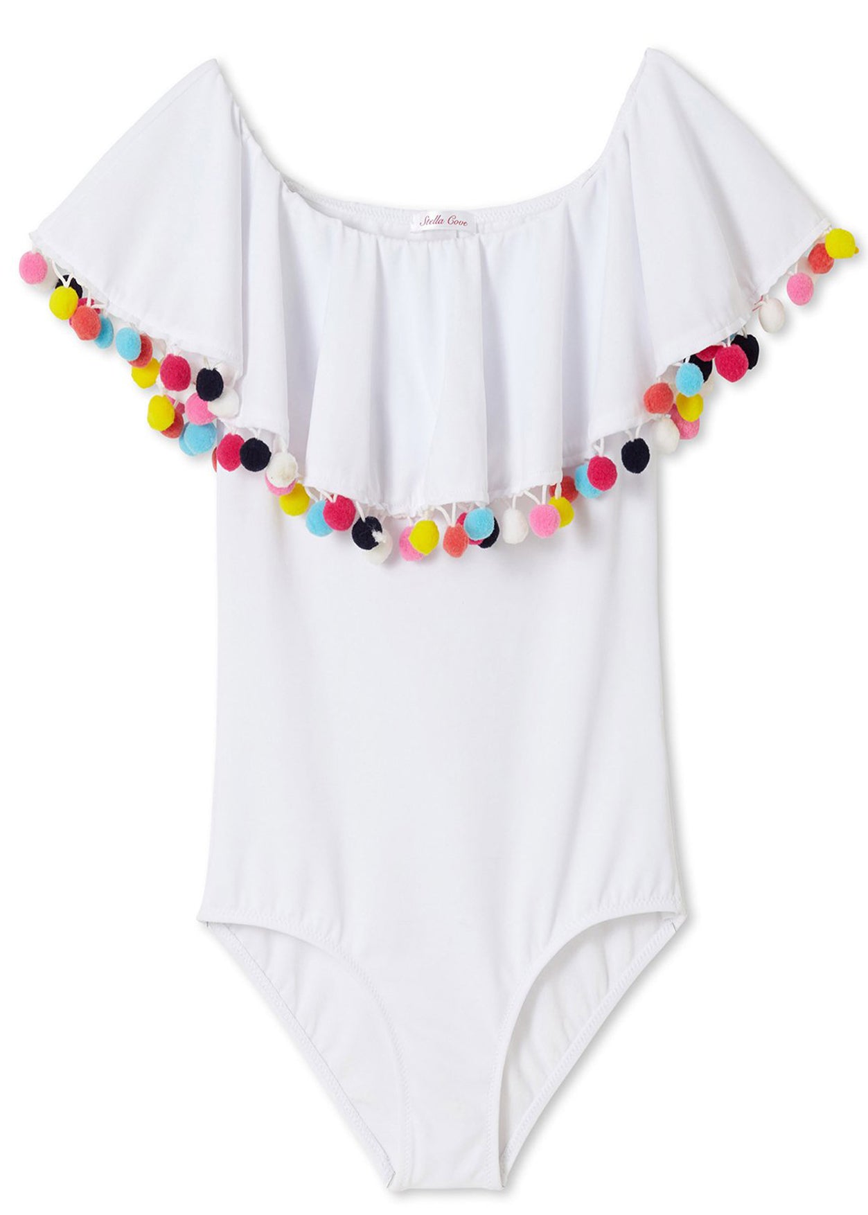 pom pom swimsuit for girls