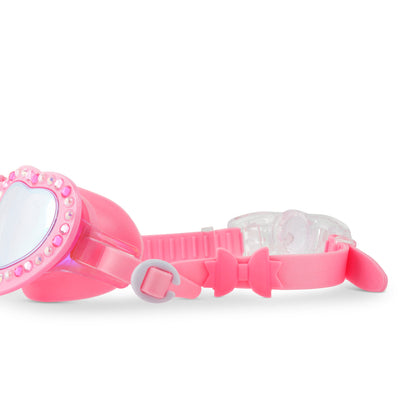 Pink Lace Beautiful Bows Girl Swimming Goggles