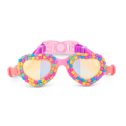 Be True Pink Candy Heart Swimming Goggles