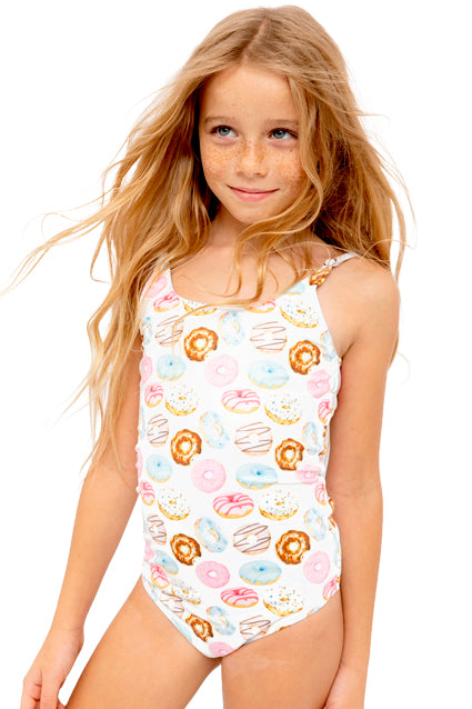 swimwear for girls, donut bathing suit for girls