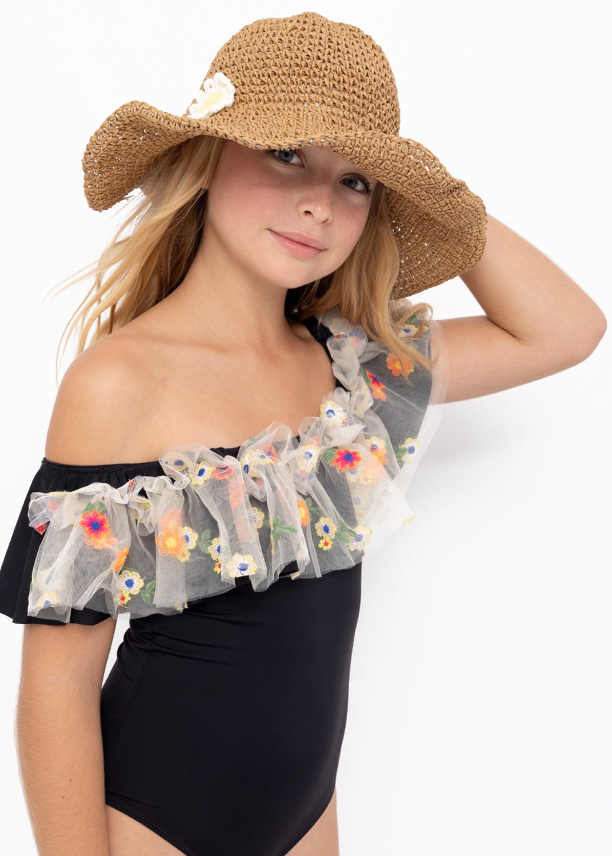 beachwear for girls, beach hats for girls