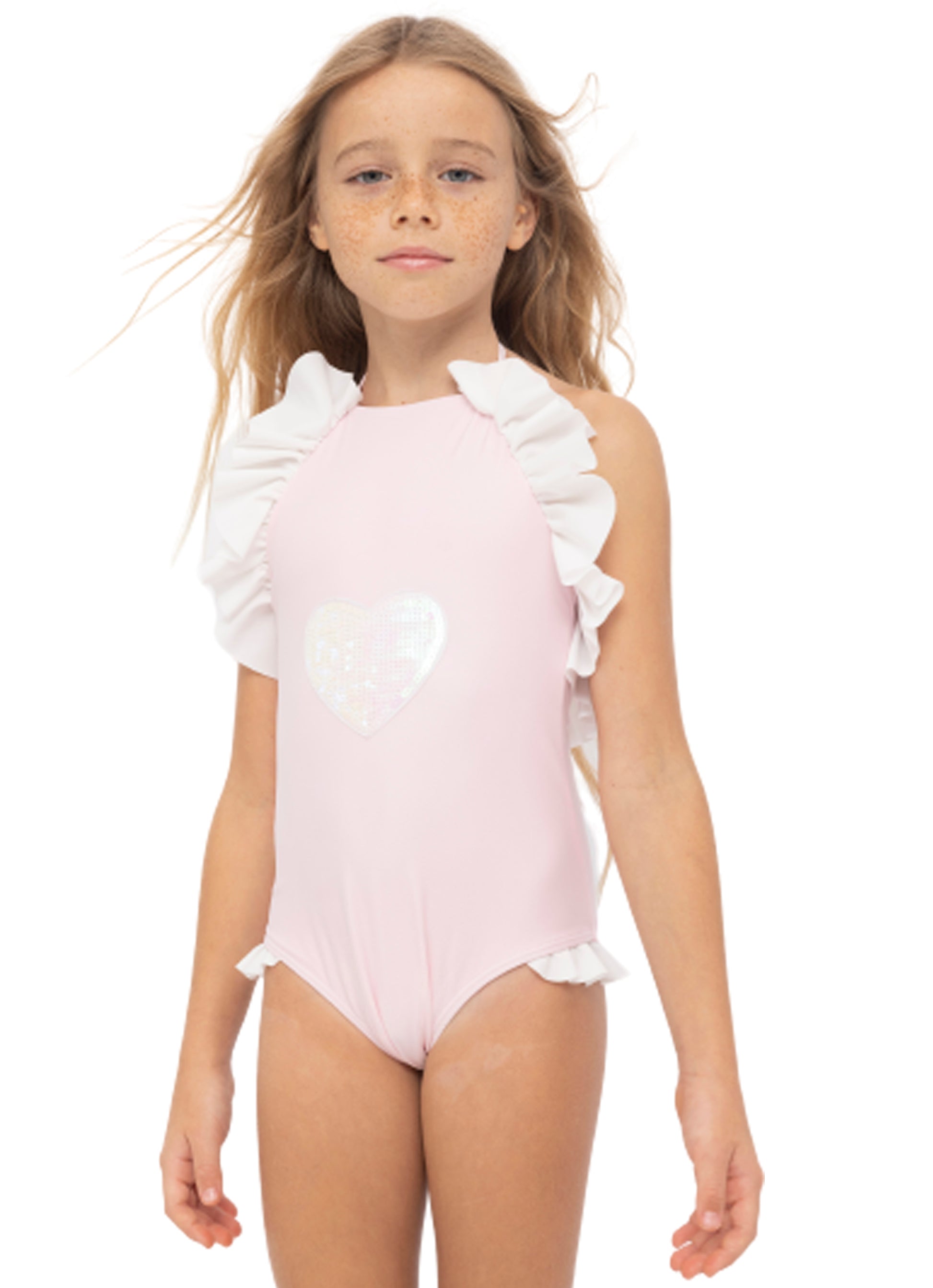 pink swimsuit for girls, pink swimwear for girls