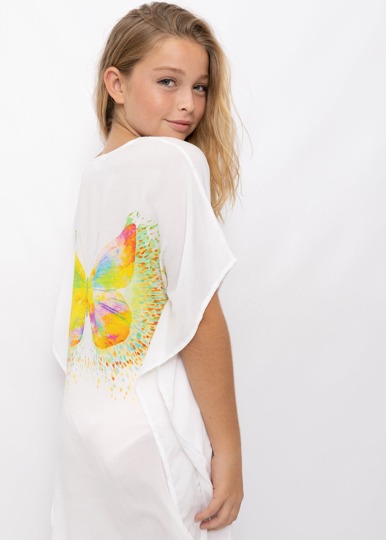 beachwear for girls, butterfly cover-ups for girls