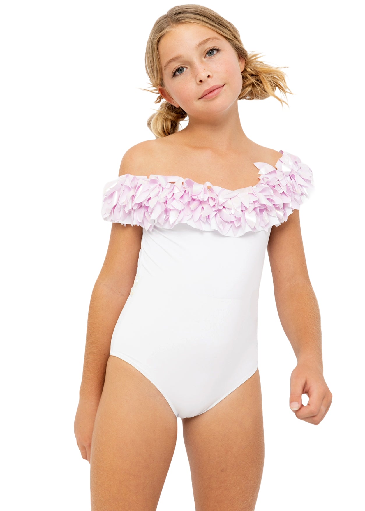 Unique Pink and White Bathingsuit for girls – Stella Cove