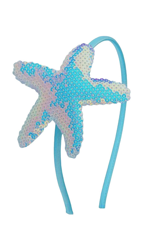 Aqua Sequin Headband