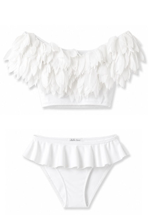 White Bikini with White Petals