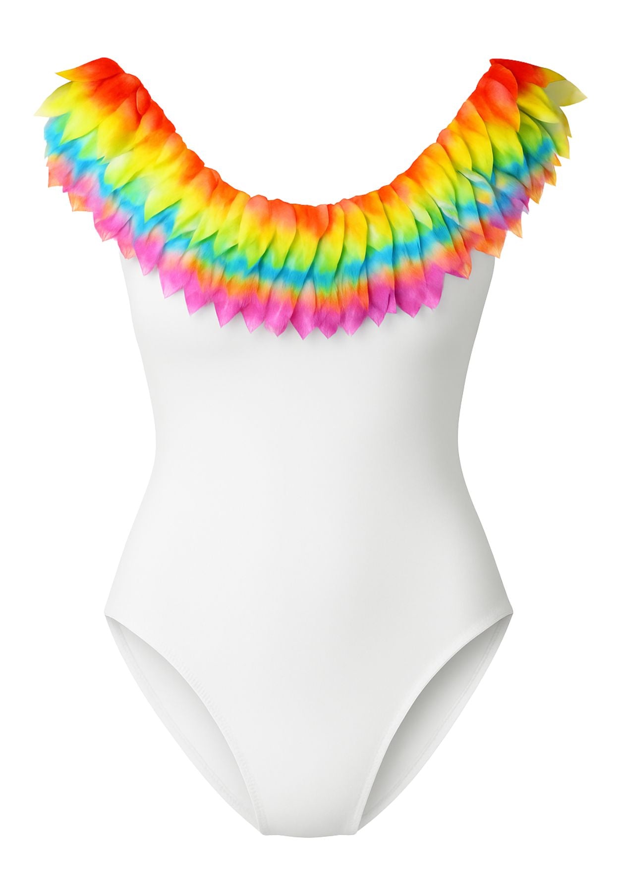 Womens White I Love You Forever Swimsuit