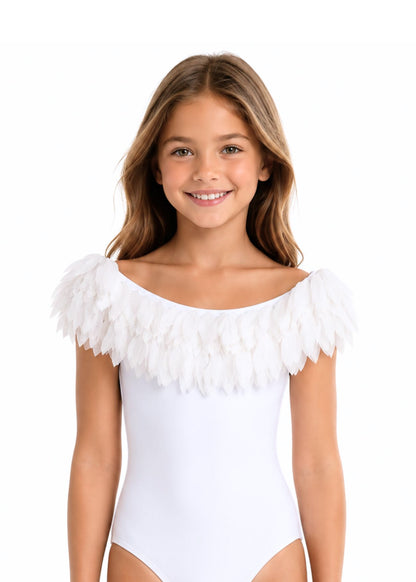 Luxury White Swimsuit for Girls