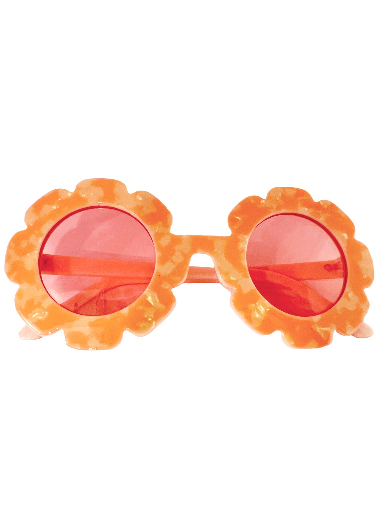 Pink Gold Flower Sunglasses