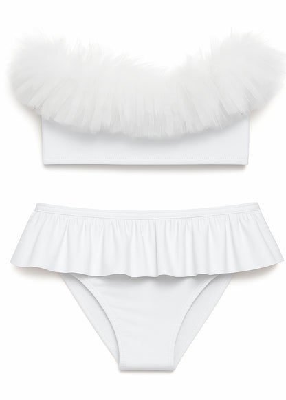 White Tulle Bikini