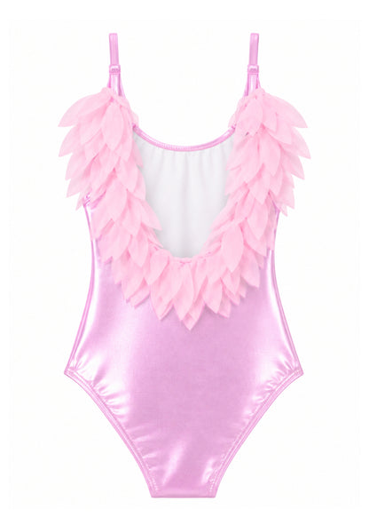 beautiful_metallic_pink_swimsuit for girls