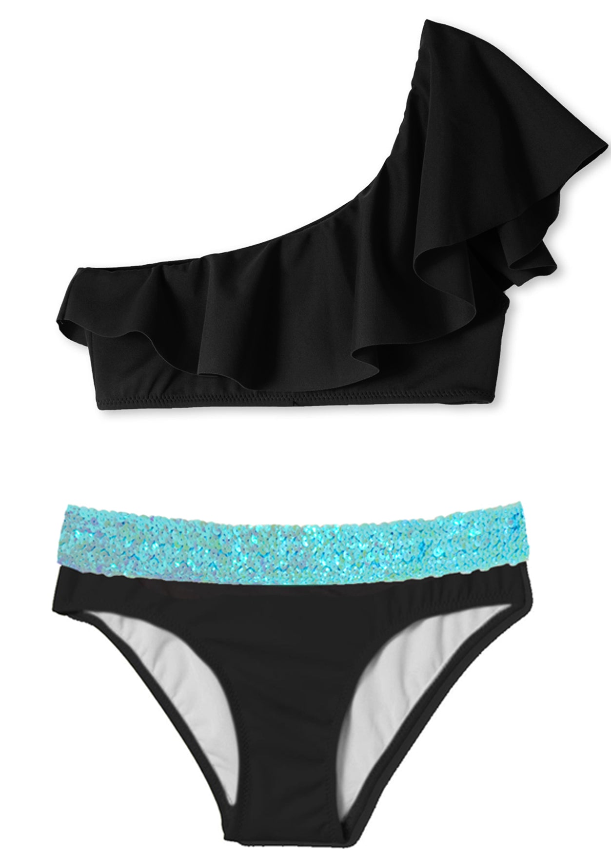 beachwear for girls, black bikini for girls