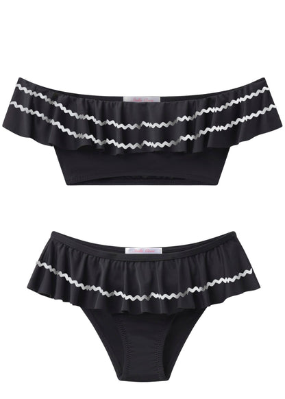 chic black bikini for girls