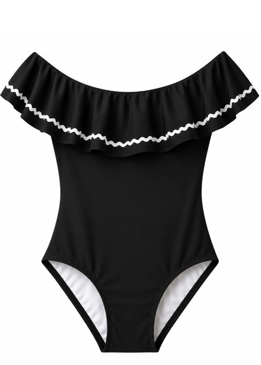 classic black_One-Piece_Swimsuit 