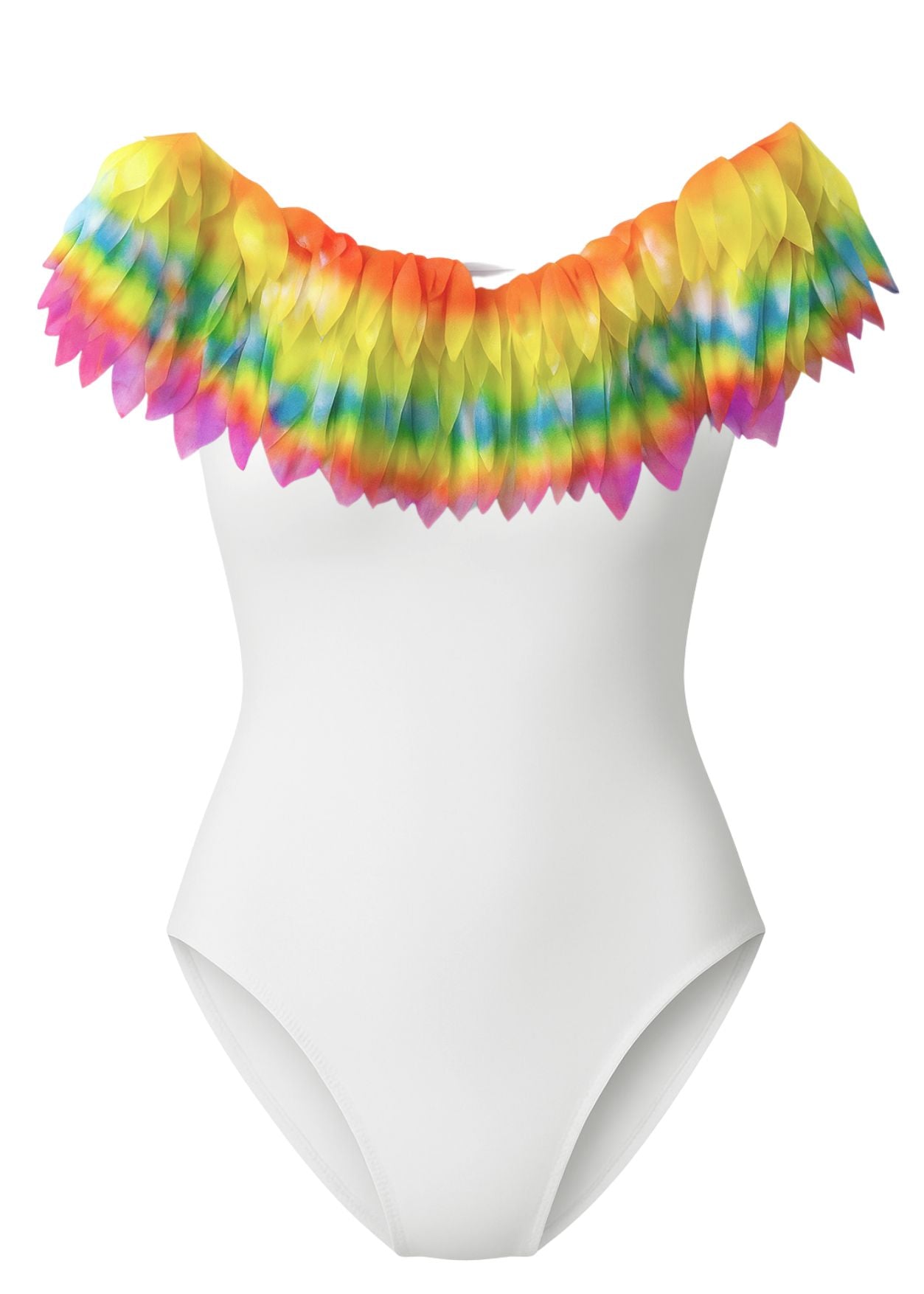 colorful petal women swimwear