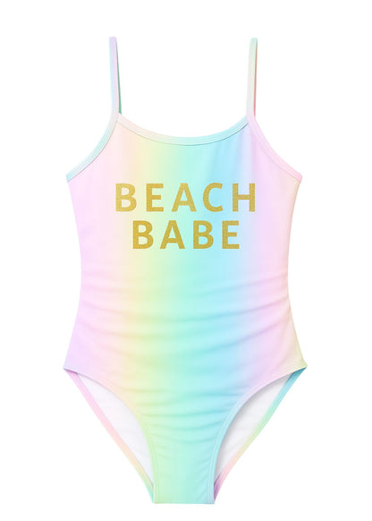 cool beach babe bathing suit for girls