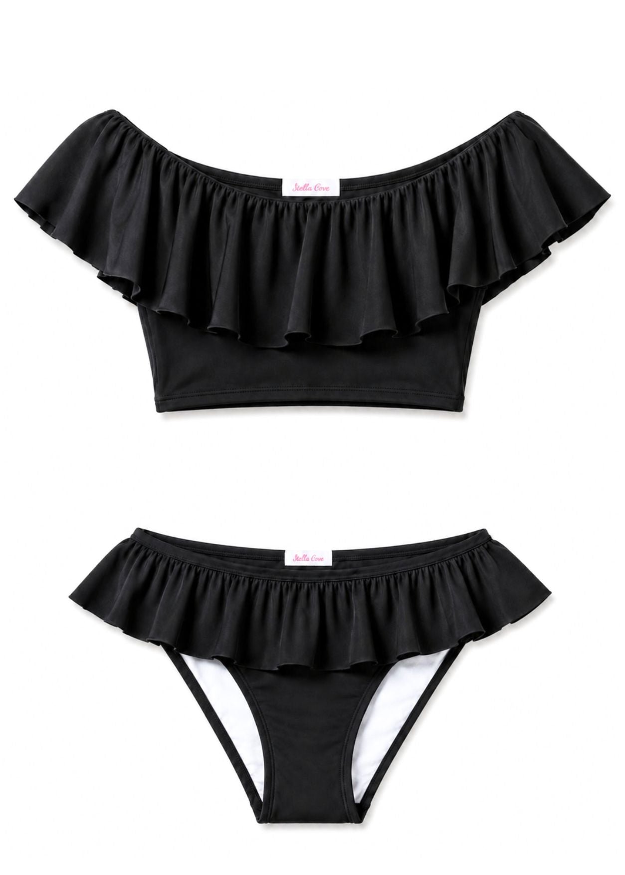 cool black swimwear for girls