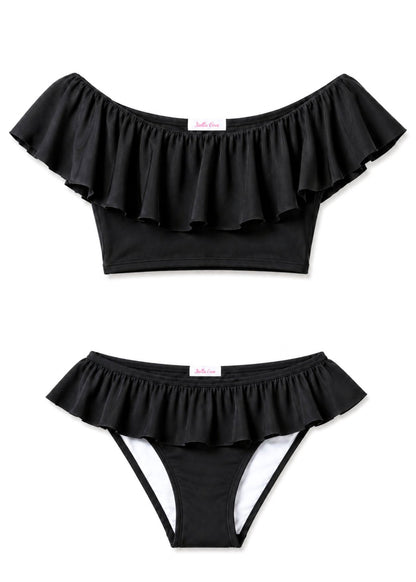 cool black swimwear for girls